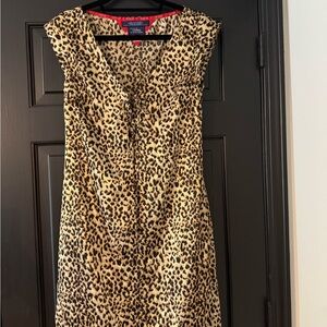 Tommy Hilfiger Leopard Print Midi Dress